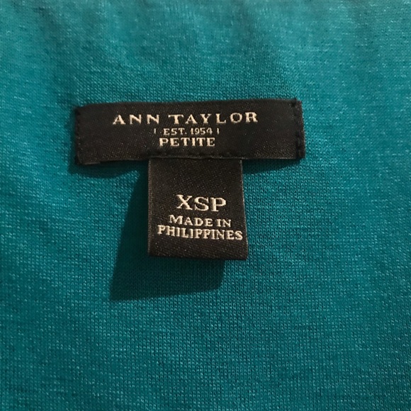 SOLD-Ann Taylor Blue Green Sexy Summer Dress XSP - Picture 4 of 6